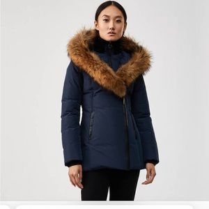 Mackage Adlai coat, navy, medium.